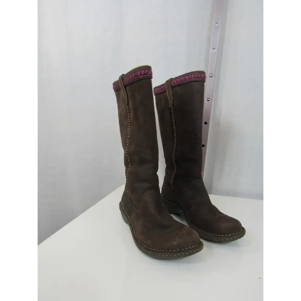 UGG Australia Women's US 8 Brown Suede Leather Sheepskin Lined Winter Boots